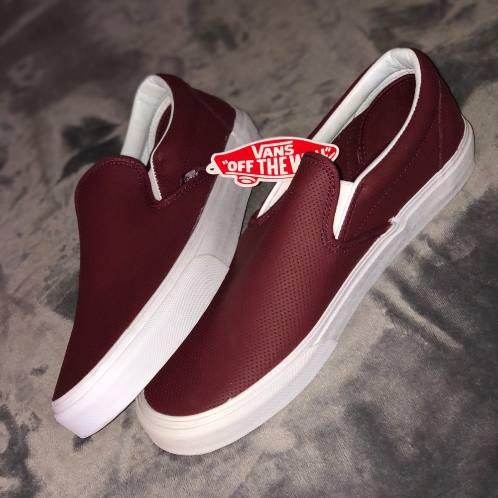 Maroon Vans brand new